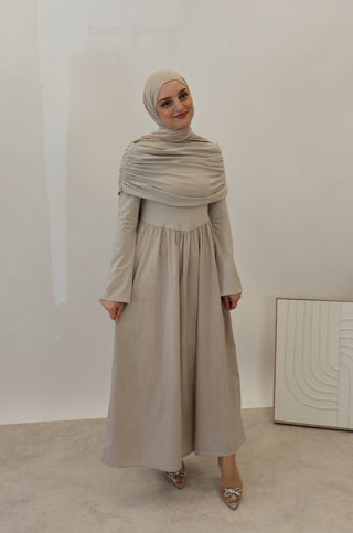 Maxi Kleid beige