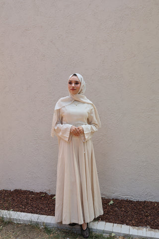 Leinen Kleid Natürel 208