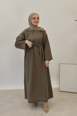 LYOCELL KLEID KHAKI