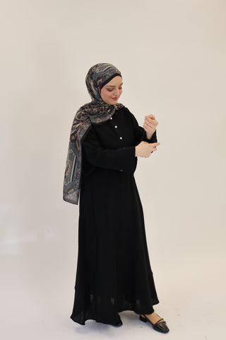 Musselin 2- Teiler black