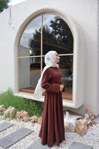 Leinen Kleid Bakır 208