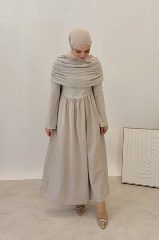 Maxi Kleid beige