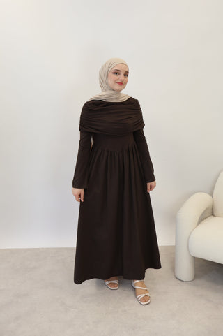 Maxi Kleid Braun