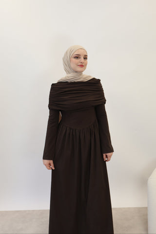 Maxi Kleid Braun