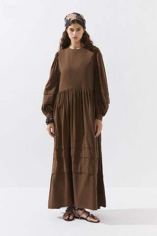Mihrimah Kleid Braun 143