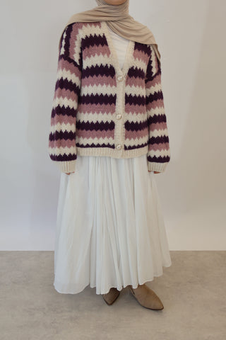 Strickjacke Lila
