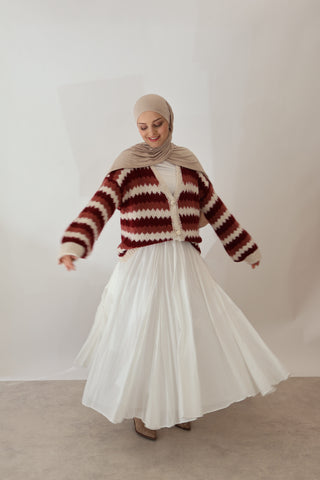Strickjacke Bordo