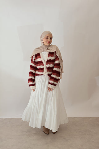 Strickjacke Bordo