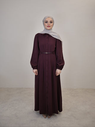 Hüma Kleid Mürdüm