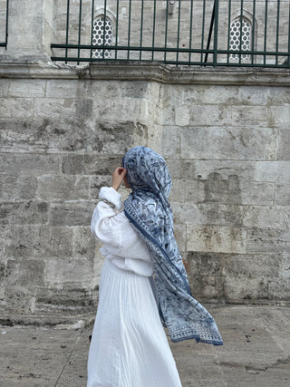 Farah scarf Blau
