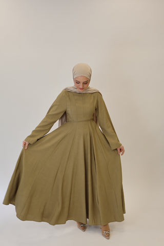 ELLA KLEID OLIVE
