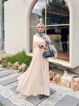 Leinen Kleid Natürel 208