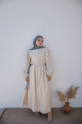 Beige Kleid
