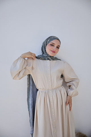 Beige Kleid