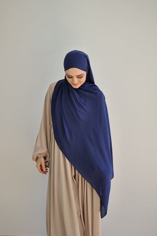 Viskose Schal Blau