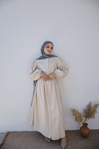 Beige Kleid