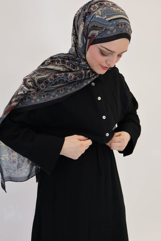 Musselin 2- Teiler black