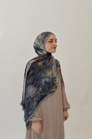 FAYLINN SATIN SCARF GREY 78
