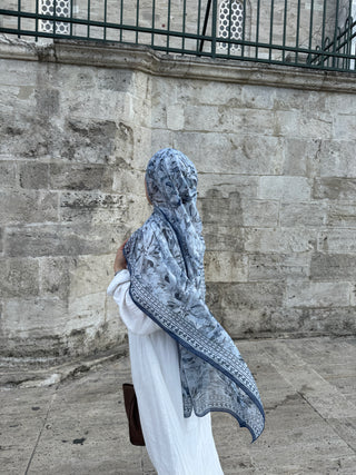 Farah scarf Blau