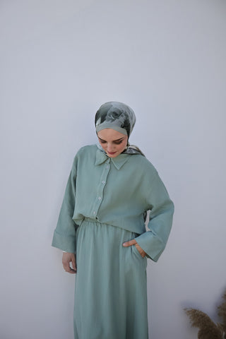Musselin 2-Teiler Mint
