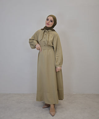 Defne Kleid olive