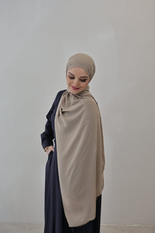 Viskose schal beige