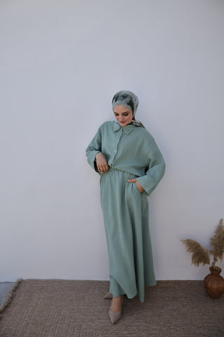 Musselin 2-Teiler Mint