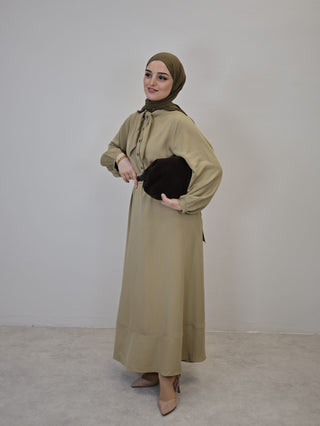 Defne Kleid olive