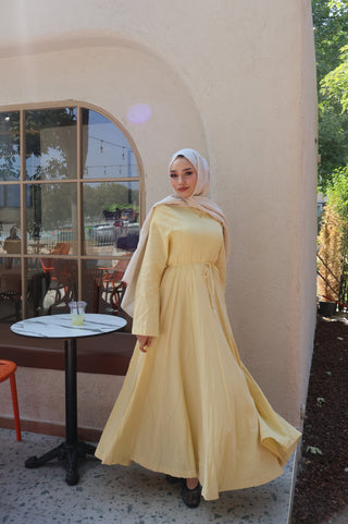 Leinen Kleid Butter Yellow 208
