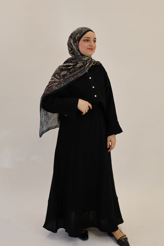 Musselin 2- Teiler black