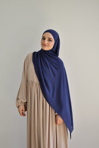 Viskose Schal Blau