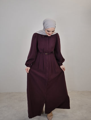 Hüma Kleid Mürdüm
