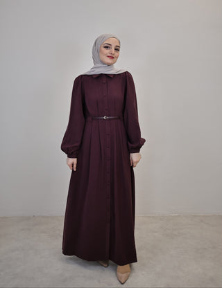Hüma Kleid Mürdüm