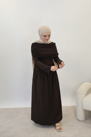 Maxi Kleid Braun