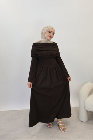 Maxi Kleid Braun
