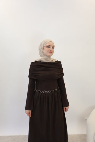 Maxi Kleid Braun