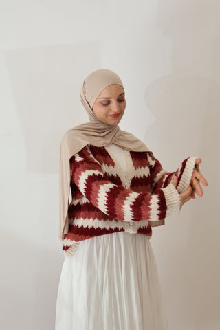 Strickjacke Bordo