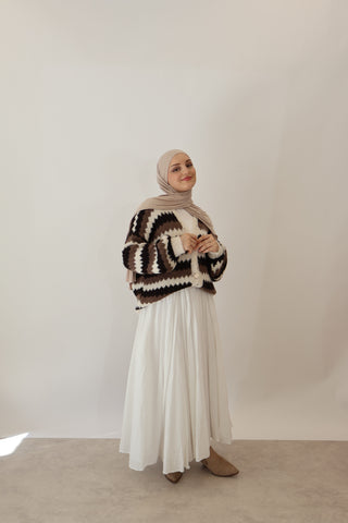 Strickjacke Braun