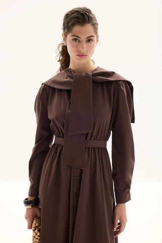 Denizci Kleid Braun