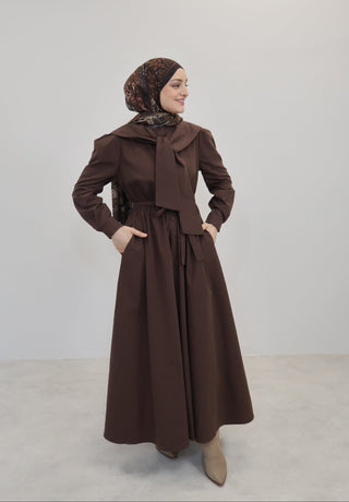 Denizci Kleid Braun