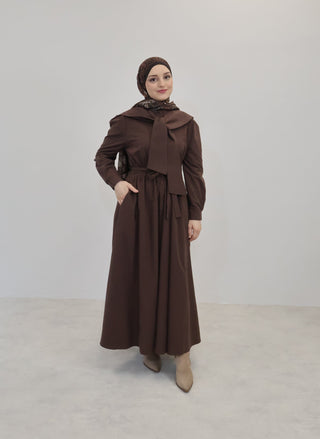 Denizci Kleid Braun