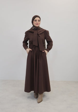 Denizci Kleid Braun