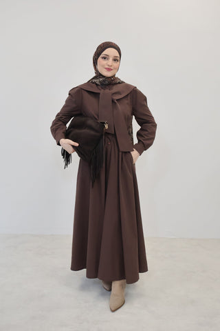 Denizci Kleid Braun